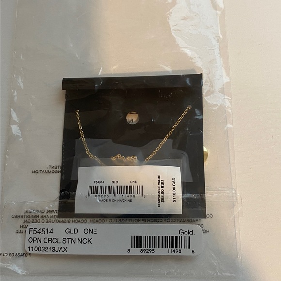 Coach Circle Necklace - Picture 4 of 4